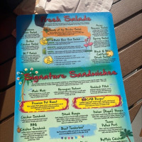 Cabana On The River menu