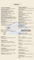 Olympia Oyster House menu