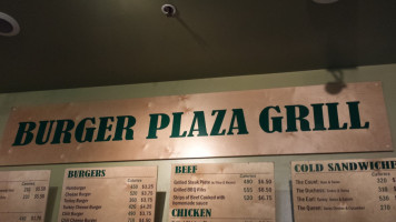 Burger Plaza Grill menu