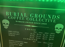 Burial Grounds Coffee Collective food