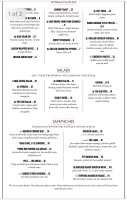 B Street 104 Pub menu