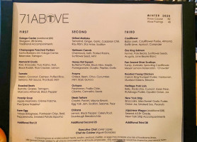 71above menu