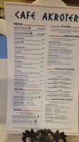 Cafe Akroteri menu