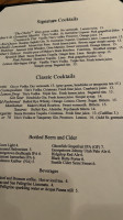 Gardner's menu