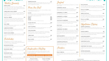 Marta's Cocina menu