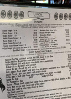 Cowboys Cafe menu