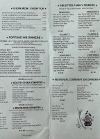 Fortune Inn menu