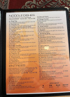 Jasmine Thai menu