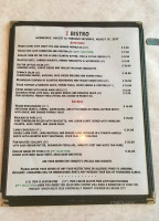 Z Bistro menu