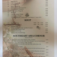 Asian Bistro menu