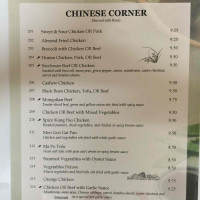 Asian Bistro menu