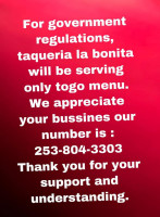 Taqueria La Bonita food