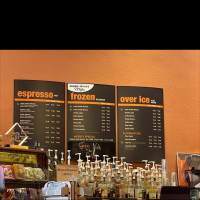 Main Street Coffee menu