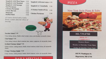 Dino's Pizza menu