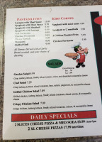 Dino's Pizza menu