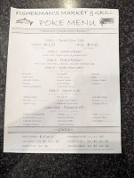 Fisherman Market Grill menu