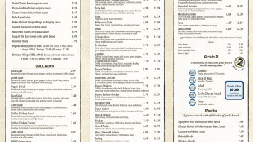 Bellacino's Pizza Grinders menu