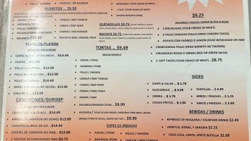 Taqueria La Venadita menu