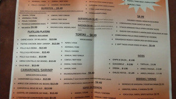 Taqueria La Venadita menu