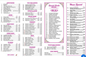 Resh Wok menu