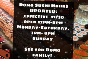 Domo Sushi Grill food