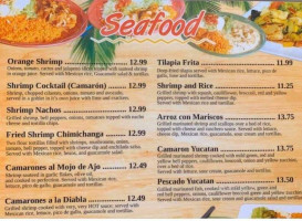 El Vallarta menu