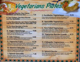 El Vallarta menu