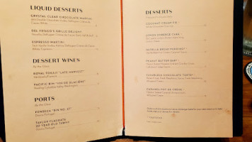 Del Frisco's Grille menu