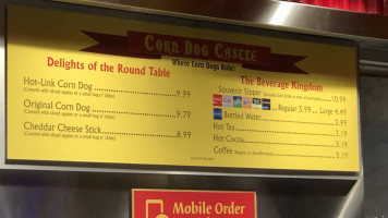 Corn Dog Castle menu