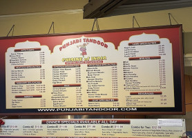 Punjabi Tandoor menu