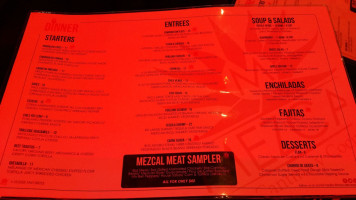 Palenque Kitchen By Mezcal menu