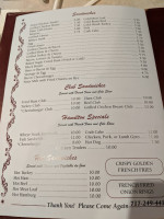 Hamilton menu