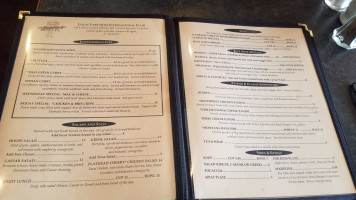 Benny's Bistro menu