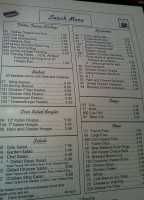 Fiddle's menu