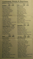 Hunan Chester menu