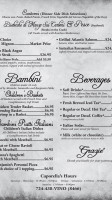 Caporella's Italian menu