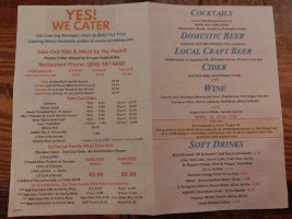 Hot Spot Barbecue menu