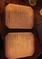 The Chieftain menu