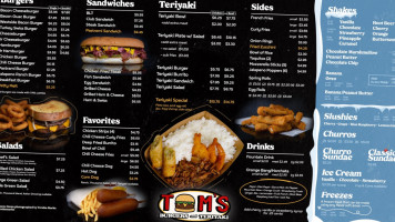 Tom's Burgers food