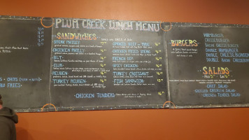 Plum Creek menu