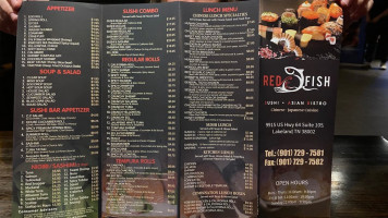 Red Fish menu