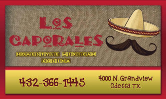 Los Caporales menu