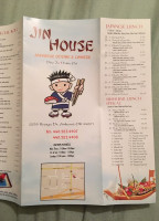 Jin House menu