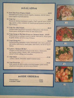 Thai Cafe menu