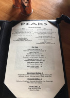 Peaks menu