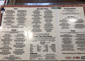 Zito's Pizza menu