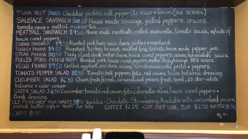 Modigliani Cafe menu