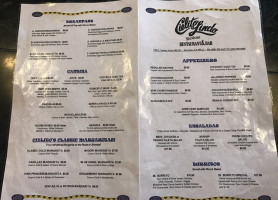 Cielito Lindo Mexican Restaurant Bar menu