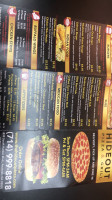 Hideout Pizza And Grill menu