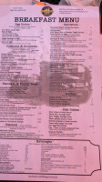 The Filling Station Cafe menu